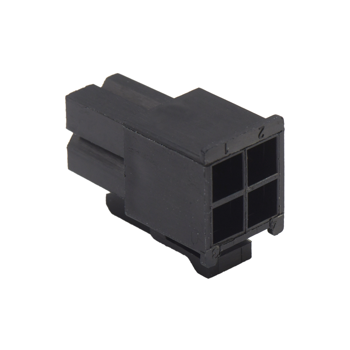Pitch 4.2mm Male 双排 Housing 2X2Pin 黑色